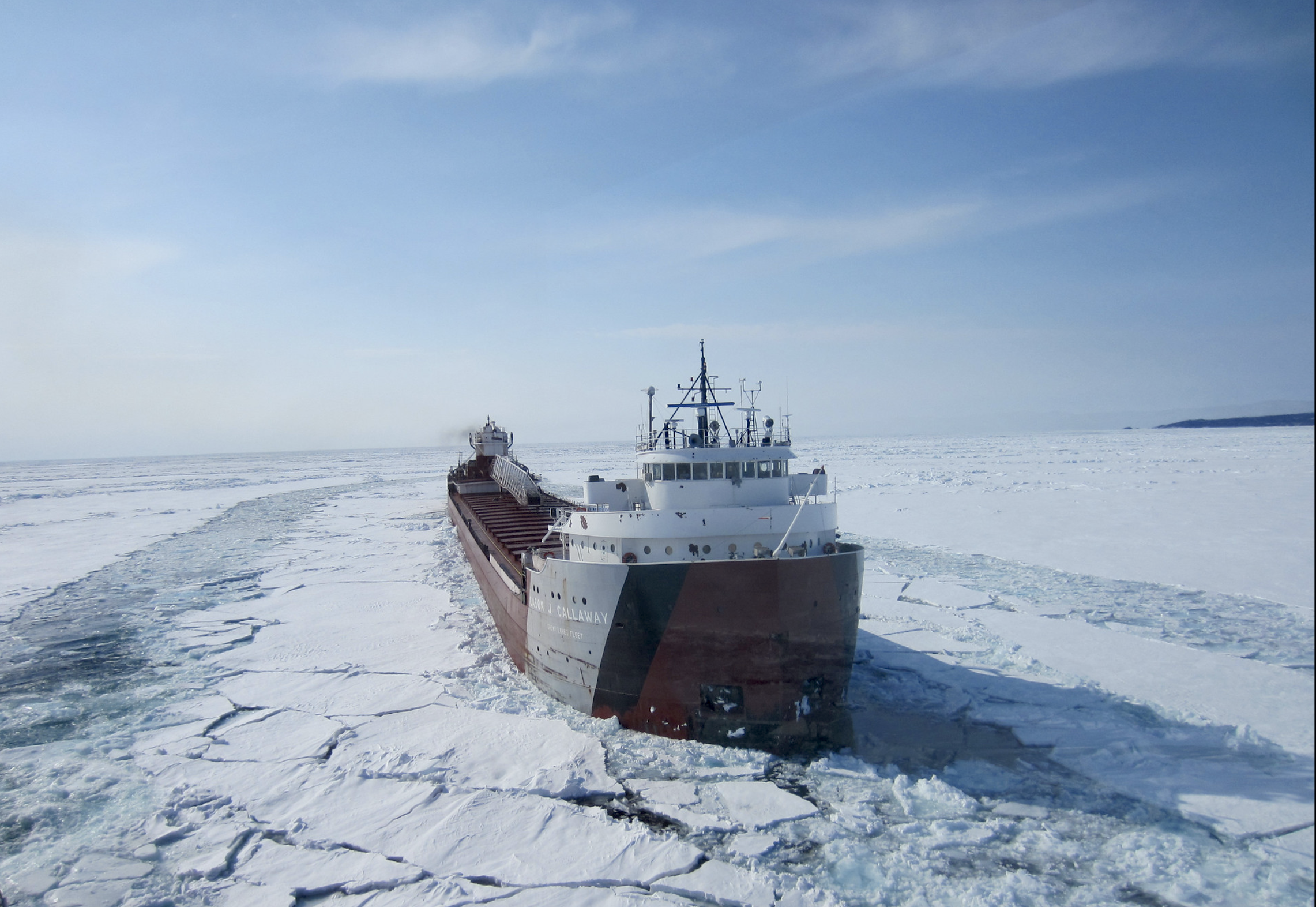 Ship in the Arctic