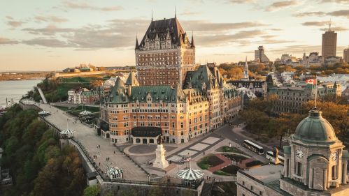 Château Frontenac and Quebec City Skyline